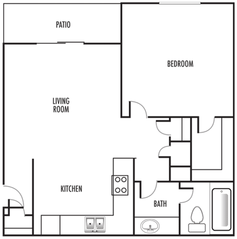 a10a floor plan at Odyssey Ridge, Albuquerque, NM